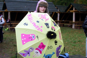 Pierwsze miejsce w konkursie na najładniejszy rajdowy parasol zajęła Małgorzata Otrębowska