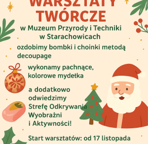 Bożonarodzeniowe Zajęcia Artystyczne w Muzeum Przyrody i Techniki w Starachowicach