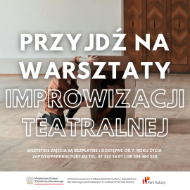 Weekend z teatrem w Parku Kultury – dołącz do projektu „Ścieżki kultury”