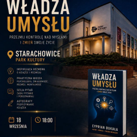 Władza Umysłu – spotkanie autorskie w Parku Kultury!